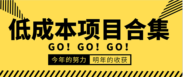 低成本零成本项目合集：赚钱快的慢的、暴利的，线上线下的，价值万元资料-绝版学习资料库