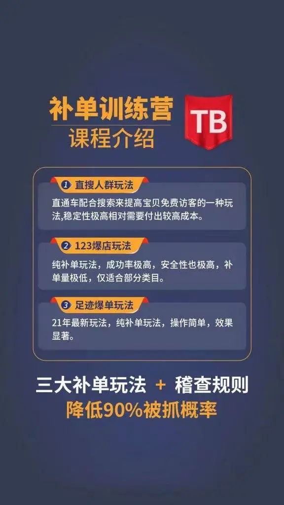 数据蛇淘宝2021最新三大补单玩法+稽查规则，降低90%被抓概率-绝版学习资料库