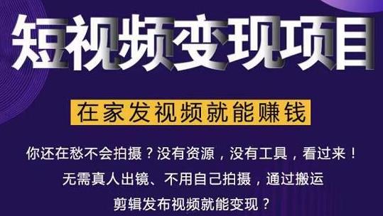 在家也能操作的短视频赚钱项目，无需真人，不用拍摄，纯搬运月入2到5万-绝版学习资料库