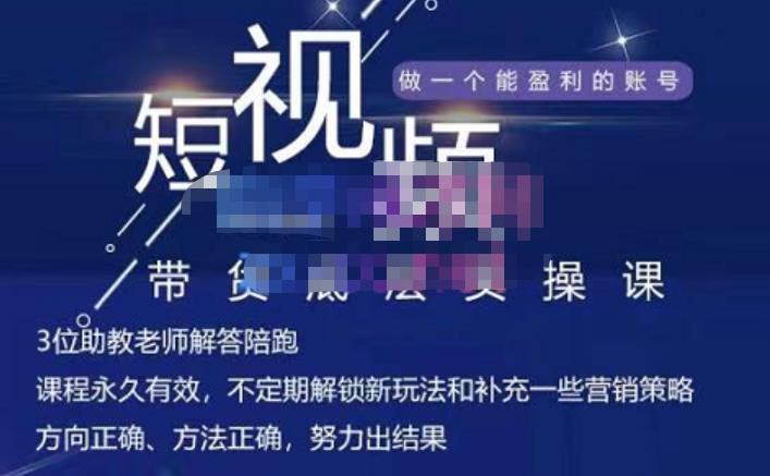 吴Sir·短视频带货底层实操课，教你如何选爆品、了解获短视频流量密码，正确起号-绝版学习资料库