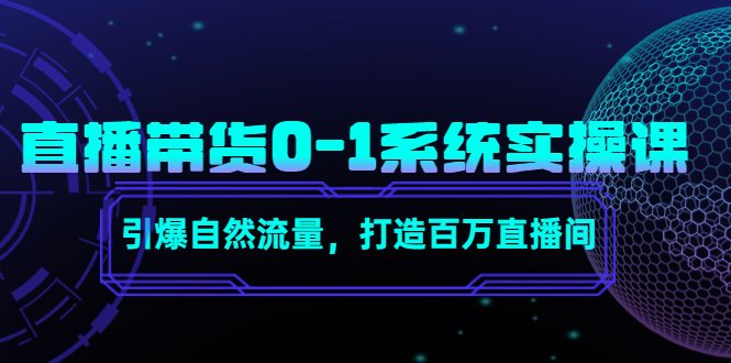 直播带货0-1系统实操课，引爆自然流量，打造百万直播间-绝版学习资料库