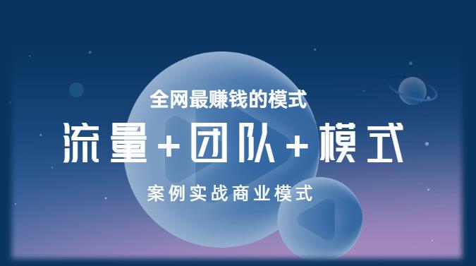王冲老师《流量+团队+模式》商业模式实战课，全网最赚钱的模式-绝版学习资料库
