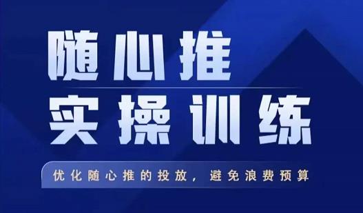 飞哥·随心推实操训练，优化随心推投放，避免浪费预算-绝版学习资料库