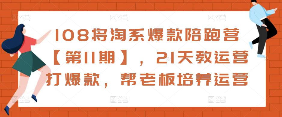 108将淘系爆款陪跑营【第11期】，21天教运营打爆款，帮老板培养运营-绝版学习资料库