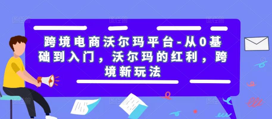 跨境电商沃尔玛平台-从0基础到入门，沃尔玛的红利，跨境新玩法-绝版学习资料库