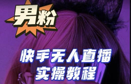 【男粉落地项目】零基础玩转男粉快手无人直播月入3w+，2023快手无人直播实操教程-绝版学习资料库
