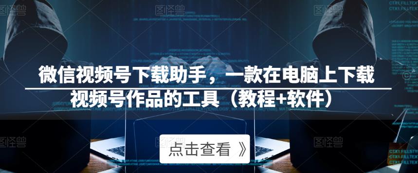 微信视频号下载助手，一款在电脑上下载视频号作品的工具（教程+软件）-绝版学习资料库