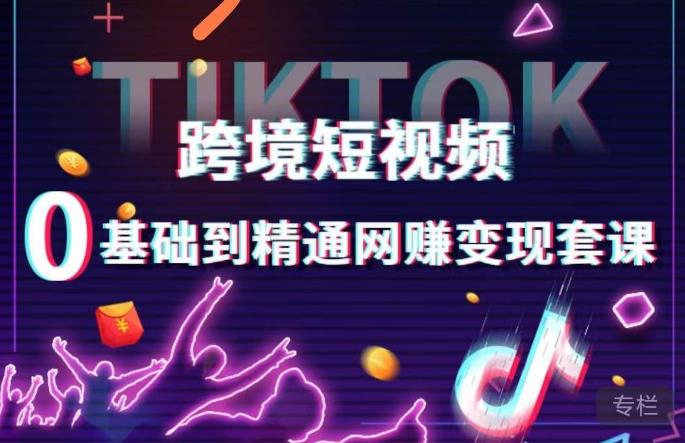 跨境短视频TIKTOK 0基础到精通网赚变现套课，跨境短视频独立站带货变现技巧-绝版学习资料库