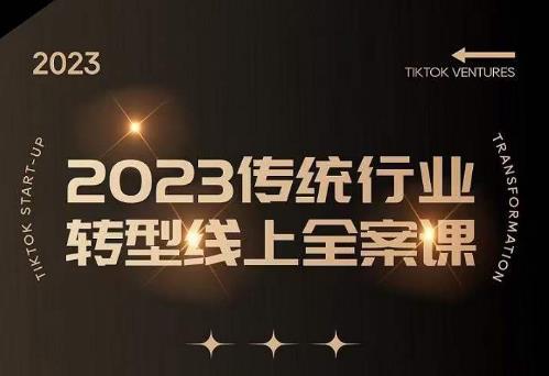 数据哥2023传统行业转型线上全案课，2023年传统行业如何转型线上，线上创业/传统转型避坑宝典-绝版学习资料库