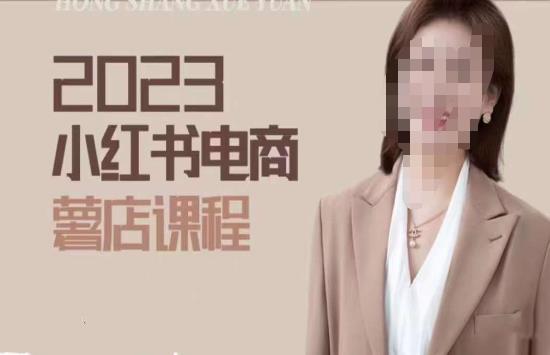 2023小红书电商课，新手小白从0~1玩转小红书薯店电商-绝版学习资料库