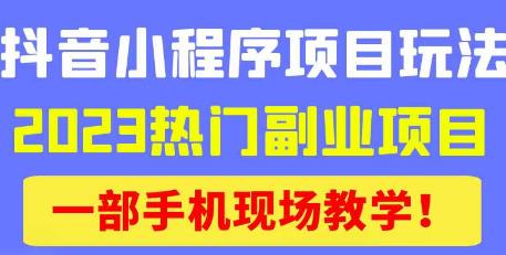 抖音小程序9.0新技巧，2023热门副业项目，动动手指轻松变现-绝版学习资料库