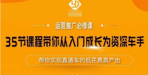 35节课程带你从入门成长为资深车手，让系统学习直通车成为可能，帮你实现直通车的低花费高产出-绝版学习资料库