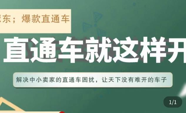 冠东·淘系直通车保姆级教程，全面讲解直通车就那么简单-绝版学习资料库