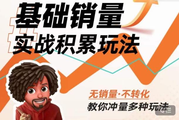 内功丨淘系基础销量实战积累玩法，无销量·不转化，教你冲量多种玩法-绝版学习资料库
