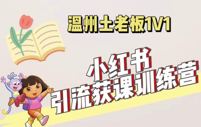 小红书1对1引流获客训练营：账号、内容、引流、成交（价值3999元）-绝版学习资料库