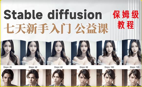 【AI训练营】全网第一个系统的stable diffusion基础课，新手入门必看-绝版学习资料库