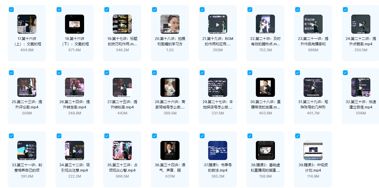 抖音透透糖IP高阶运营课39节 个‬人IP实操练训‬营高阶版 全39集 透透-T6999+(39节)